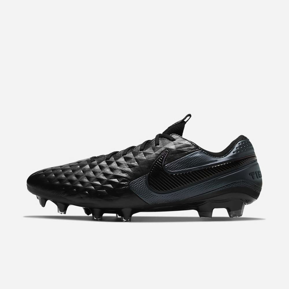 Crampon De Foot Nike Tiempo Legend 8 Elite FG Noir 0419-287 Black/Black Femme | RRV-94864319